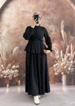 فستان شانيلا بتصميم جميل وبطول كامل