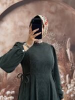فستان شانيلا جميل برباط جانبي